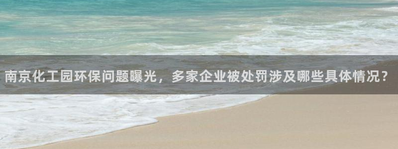 亿万城市手游：南京化工园环保问题曝光，多家企业被处罚涉及哪些具体情况？