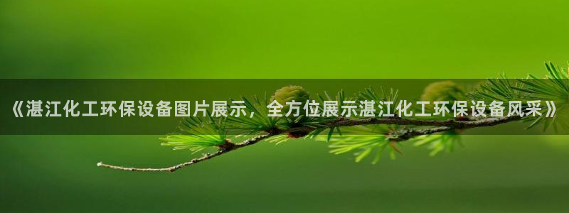 亿万先生007网页登录：《湛江化工环保设备图片展示，全方位展示湛江化工环保设备风采》