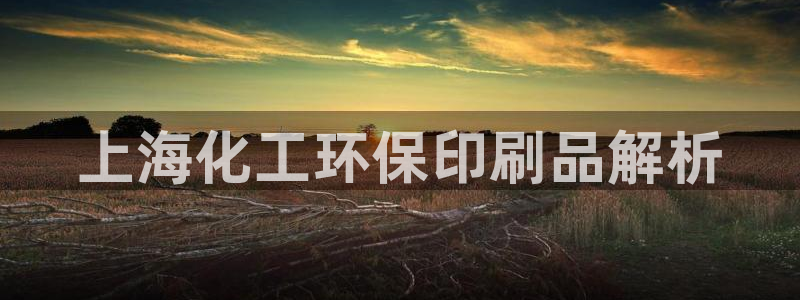 亿万先生官方客服：上海化工环保印刷品解析