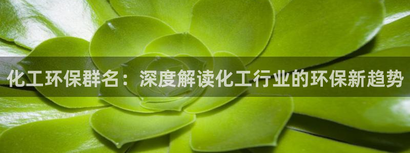 亿万先生mr：化工环保群名：深度解读化工行业的环保新趋势