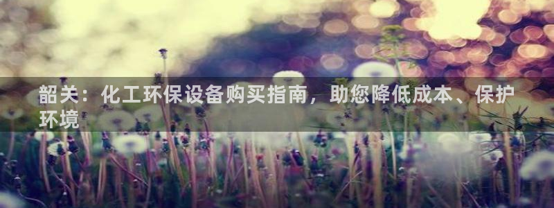 亿万先生下载客户端：韶关：化工环保设备购买指南，助您降低成本、保护
环境