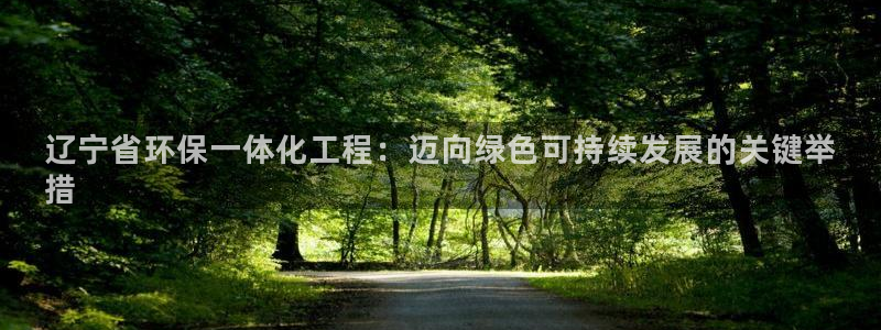 亿万28下载地址：辽宁省环保一体化工程：迈向绿色可持续发展的关键举
措