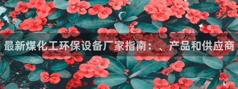 亿万财富网：最新煤化工环保设备厂家指南：、产品和供应商