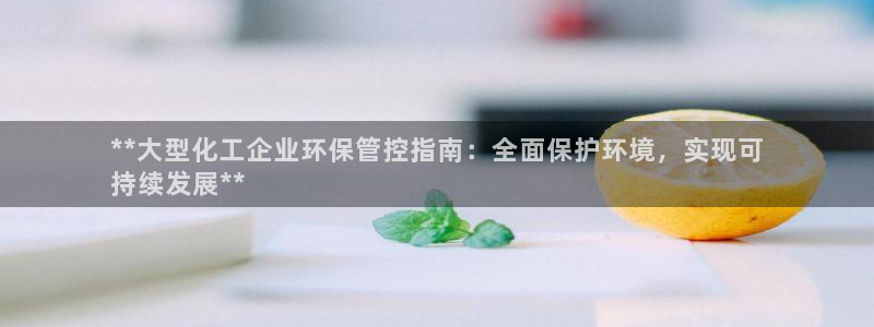 亿万首富手游：**大型化工企业环保管控指南：全面保护环境，实现可
持续发展**