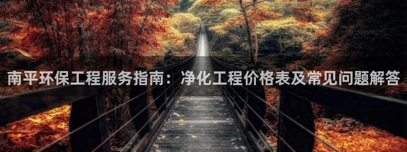 亿万手游官网：南平环保工程服务指南：净化工程价格表及常见问题解答