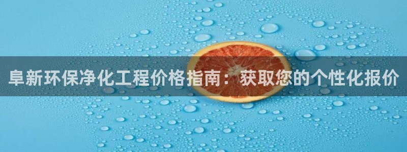 亿万先生手机版入口在哪：阜新环保净化工程价格指南：获取您的个性化报价