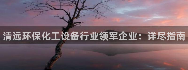 亿万钱包app下载：清远环保化工设备行业领军企业：详尽指南