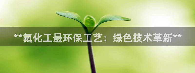 亿万先生手机版入口在哪：**氟化工最环保工艺：绿色技术革新**